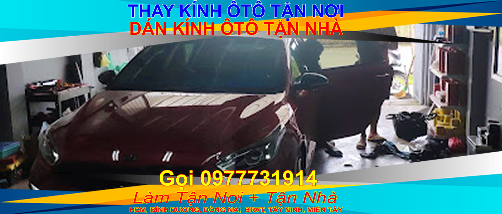 Thay kính ô tô, thay kính lái xe ô tô, thay kính trước ôtô